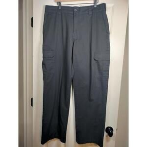 Dickies Relaxed Straight Black Cargo Work Pants Men’s 38x34( 32) Poly Cotton